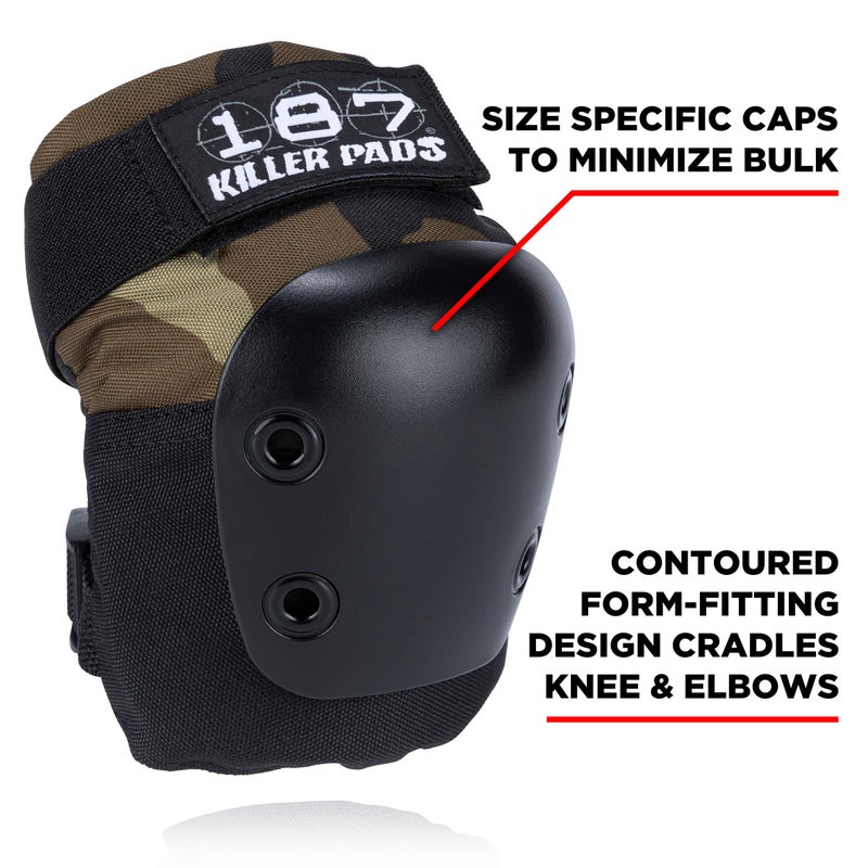 187 Killer Pads Knee Pads, Elbow Pads Combo Pack, Camo, Small/Medium - Image 2